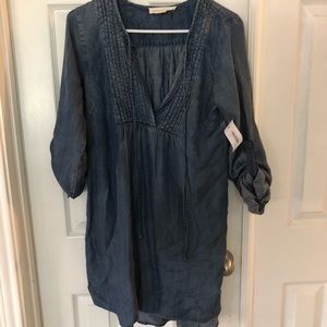 Lovestitch chambray tunic top